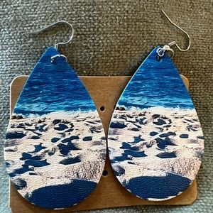 Faux leather earrings. $6 each or 3 for $15.